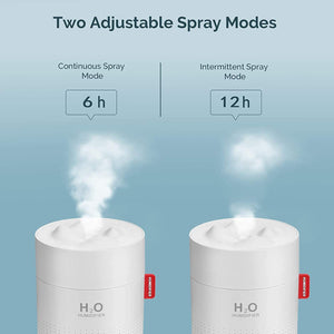 Snow Mountain Humidifier Mini Portable 500m Cool Mist Desktop Personal Air Ultrasonic Diffuser With Romantic Night Lamp - Zambeel