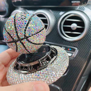 Solar Car Perfume Decoration Rotating Ball Ornament - Zambeel