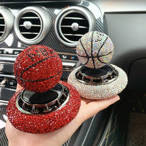 Solar Car Perfume Decoration Rotating Ball Ornament - Zambeel