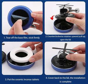 Solar Helicopter Car Air Freshener - Zambeel