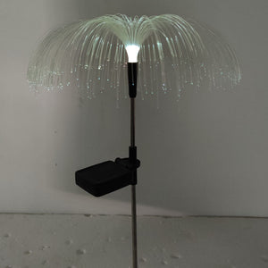 Solar Jellyfish Light Fiber Optic Courtyard Christmas Decoration - Zambeel