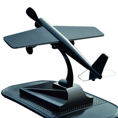 Solar Rotary Airplane Model Car Ornament - Zambeel