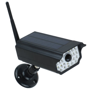 Solar Simulation Monitor Lamp Wall Lamp Scare Thief Anti - theft 30LED Infrared Sensor Lamp - Zambeel