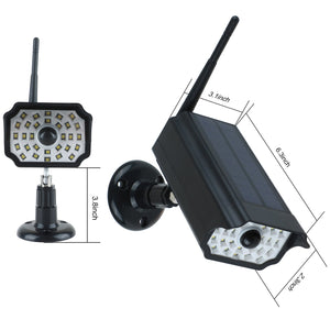 Solar Simulation Monitor Lamp Wall Lamp Scare Thief Anti - theft 30LED Infrared Sensor Lamp - Zambeel