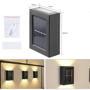 Solar Small Night Outdoor Garden Wall Light Decorative Courtyard - Zambeel