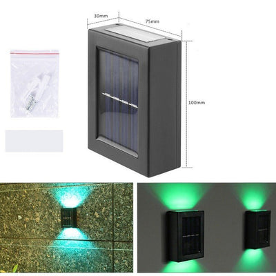 Solar Small Night Outdoor Garden Wall Light Decorative Courtyard - Zambeel