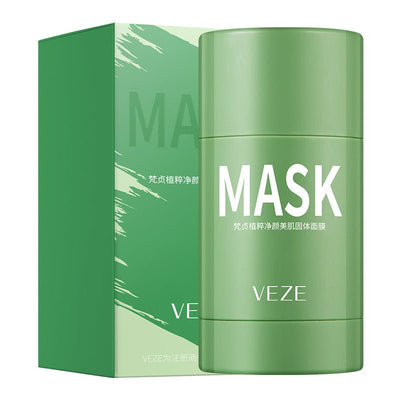 Solid Cleansing Mask Oil Control Shrink Pores To Blackheads Cleansing Green Tea Solid Mask Mud Eggplant Mud Mask - Zambeel