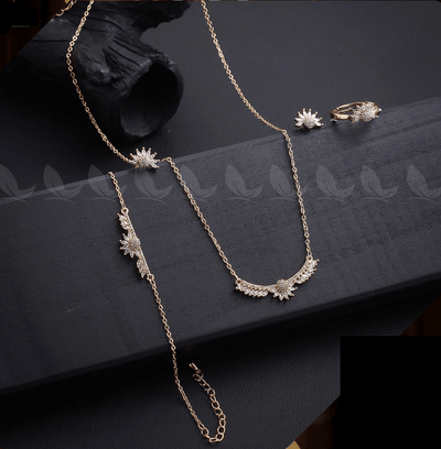 Solitaire Diamond Necklace Set - Zambeel