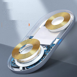 Spacecraft Series Desktop Magnetic Three - in - one Wireless Charger Vertical Charging Desktop Storage Bracket - Zambeel