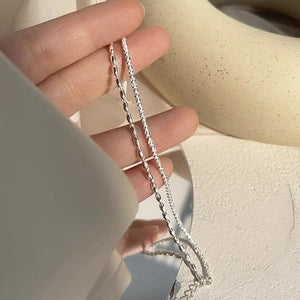 Sparkling Starry Night Niche Double - Layer Bracelet For Women - Zambeel