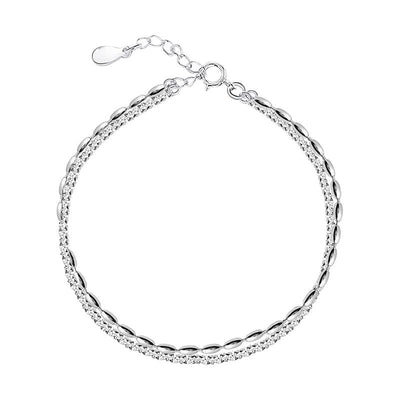 Sparkling Starry Night Niche Double - Layer Bracelet For Women - Zambeel