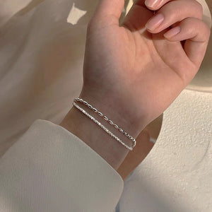 Sparkling Starry Night Niche Double - Layer Bracelet For Women - Zambeel