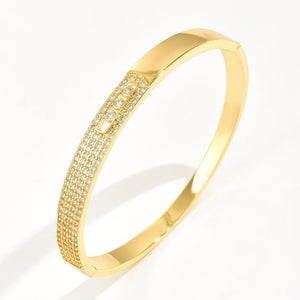 Special - interest Design Copper Plated Gold Bracelet For Women - Zambeel