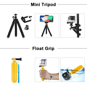 Sports Camera Accessories Nine Piece Set - Zambeel