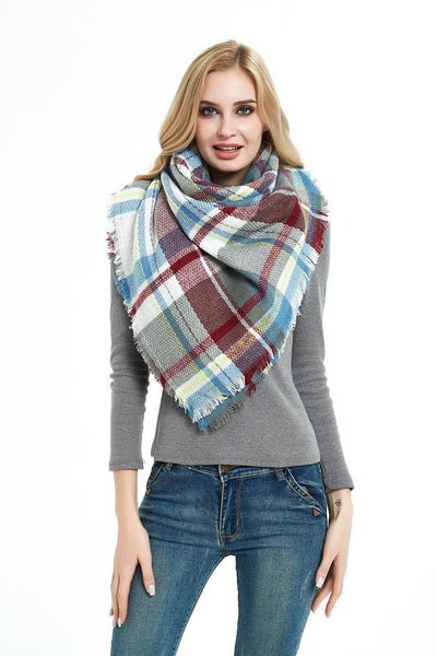Square Blanket Talma Scarf Women's Neck Warmer Plus - sized Size Talma - Zambeel