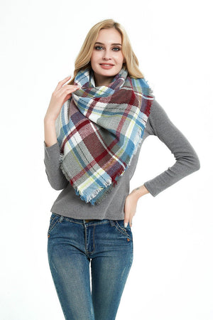 Square Blanket Talma Scarf Women's Neck Warmer Plus - sized Size Talma - Zambeel