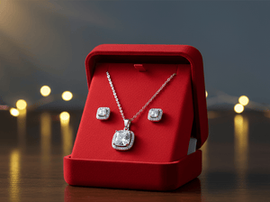 Square Cubic Zirconia Set - Zambeel