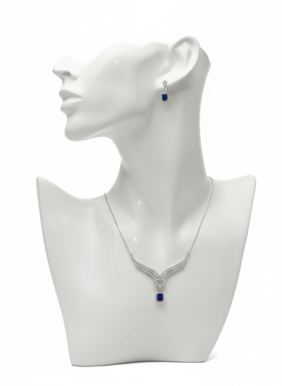 Square Drop Jewelry Set - Zambeel