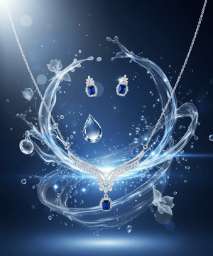 Square Drop Jewelry Set - Zambeel