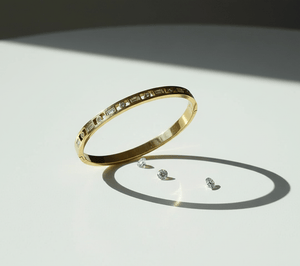 Square Prism Crystal Bangle - Zambeel