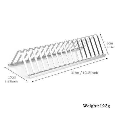 Stainless Steel Barbecue Grill Holder Smoking Rib Racks Grilling BBQ Accessories Outdoor Roasting Stand Picnic Utensil - Zambeel