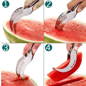 Stainless Steel Cutter For Watermelon Hami Melon Pitaya Pawpaw - Zambeel
