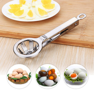 Stainless Steel Egg Cutter Hexagonal Cutting Cooked S Tool Separater Fancy Splitter Kitchen Mold Creative Slicer Gadgets Kitchen Gadgets - Zambeel
