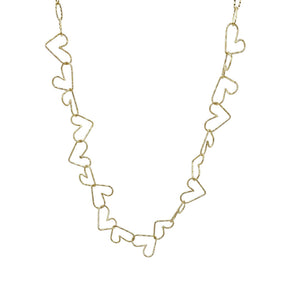 Stainless Steel Electroplating Heart Shape Clavicle Necklace - Zambeel