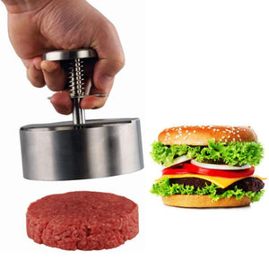 Stainless Steel Patties Mould Burger Meat Press Kitchen Gadgets - Zambeel