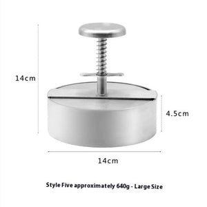 Stainless Steel Patties Mould Burger Meat Press Kitchen Gadgets - Zambeel