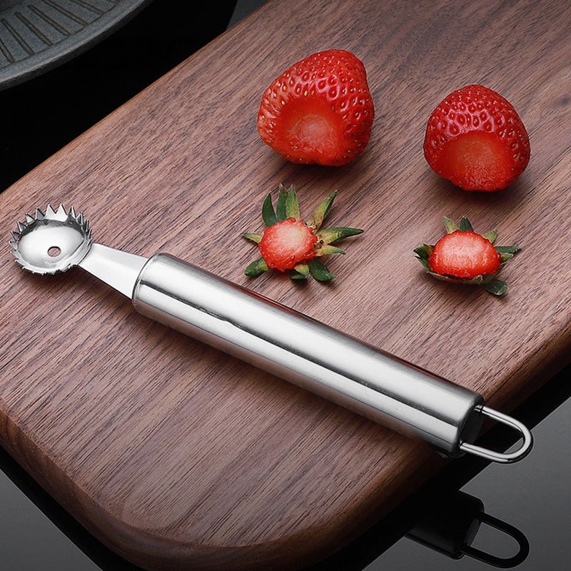 Stainless Steel Strawberry Stem Remover Creative Kitchen Gadgets - Zambeel