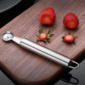 Stainless Steel Strawberry Stem Remover Creative Kitchen Gadgets - Zambeel