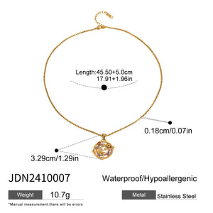 Stainless Steel XINGX Pendant Necklace - Zambeel