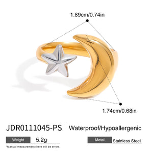 Starry Titanium Steel Ring For Women - Zambeel