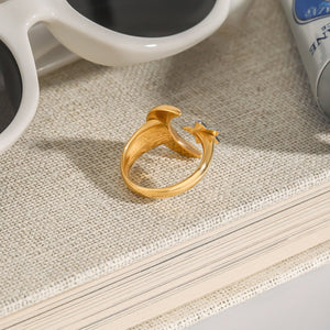 Starry Titanium Steel Ring For Women - Zambeel