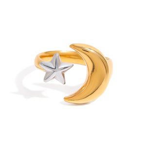 Starry Titanium Steel Ring For Women - Zambeel