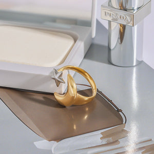 Starry Titanium Steel Ring For Women - Zambeel