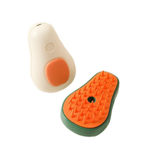 Steamy Cat Brush Cat Dog Grooming Comb Electric Self Cleaning Steam Cat Brush For Massage Avocado Shape Pet Spray Cat Grooming - Zambeel