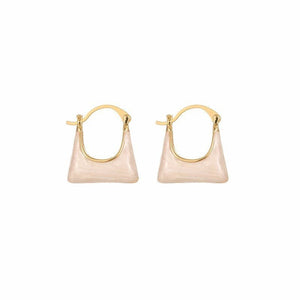 Sterling Silver Needle Chanel - style Bags Earrings - Zambeel