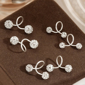 Sterling Silver Spring Screw Design Sense Niche Unique High Fashion Earrings For Women - Zambeel