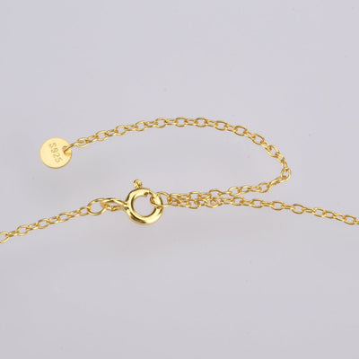 Sterling Silver Square Stone Full - shop Pendant Necklace - Zambeel