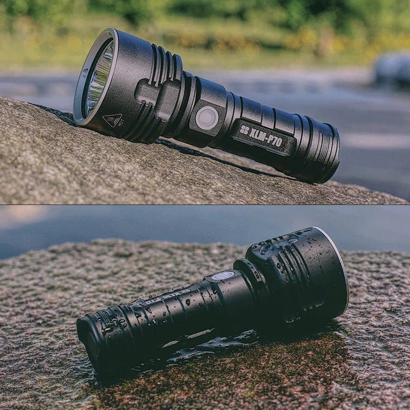 Strong Flashlight Focusing Led Flash Light Rechargeable Super Bright LED Outdoor Xenon Lamp - Zambeel
