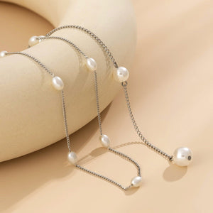 Stylish And Elegant Long Chain Tassel Necklace For Women - Zambeel