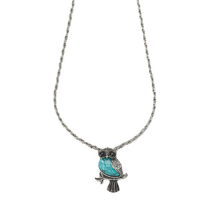 Stylish And Owl Mens Pendant Necklace - Zambeel