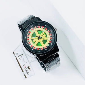 Stylish Roulette Dial Wrist Watch - Zambeel