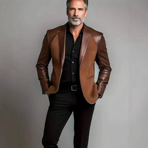 Stylish Suit - collar Coat For Middle - aged Dads - Zambeel
