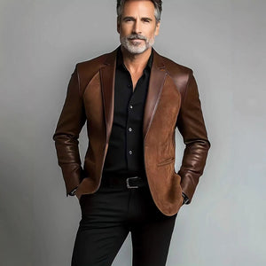 Stylish Suit - collar Coat For Middle - aged Dads - Zambeel