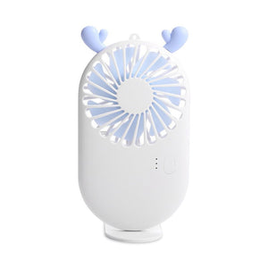 Summer 1pc Cute Portable Mini Fan Handheld USB Chargeable Desktop Fans 3 Mode Adjustable Summer Cooler For Outdoor Travel Office - Zambeel
