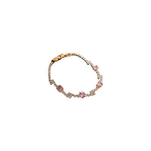 Super Shiny Full Diamond Bracelet Women's Light Luxury High - grade Twin Bracelet Special - interest Design - Zambeel