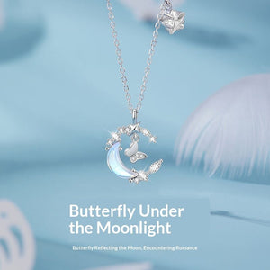 Sweet And Elegant Butterfly Necklace For Women Perfect For Moonlit Nights - Zambeel